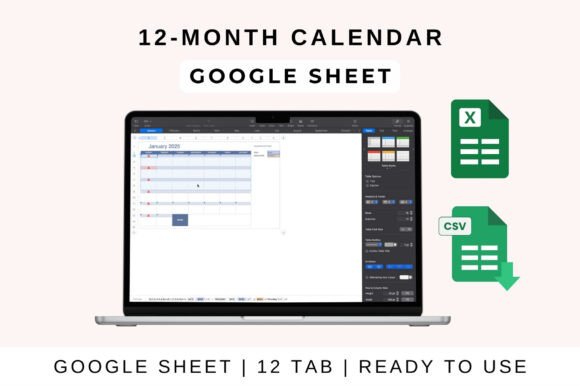 12-Month Calendar Template: Your Visual Planning Blueprint