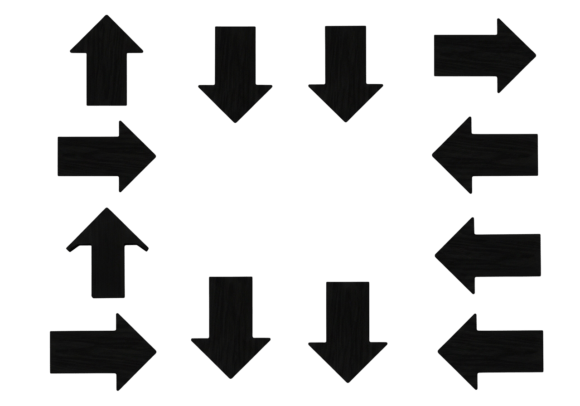 Black Arrows Vector Clipart Arrows: Dynamic Design Elements