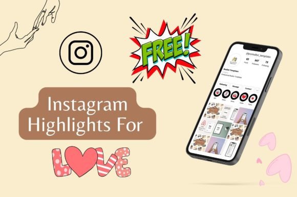 Free Instagram Highlight Cover for Love: A Design Asset