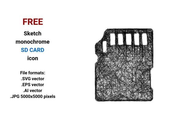 Free Sketch SD Card Icon: A Designer's Essential Asset