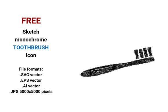 FREE Sketch Toothbrush Icon: A Versatile Design Asset