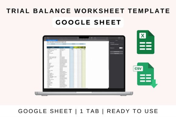 Streamline Your Financial Visuals with a Trial Balance Worksheet Template