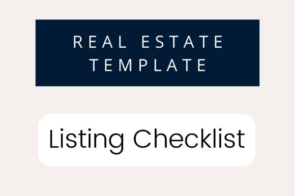 Streamline Your Listings with a Professional Editable Checklist